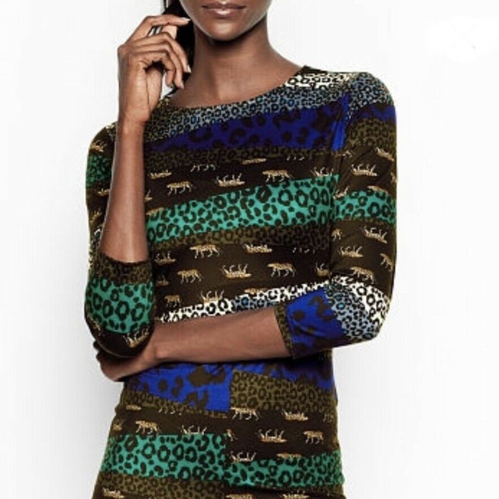NWT VS  Sport Dress Leopard Open Back Dress M - Picture 3 of 13